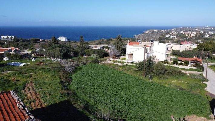 Kreta, Chorafakia: Grundstück mit Meerblick in Akrotiri zu verkaufen