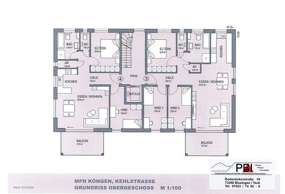 Grundriss Obergeschoss