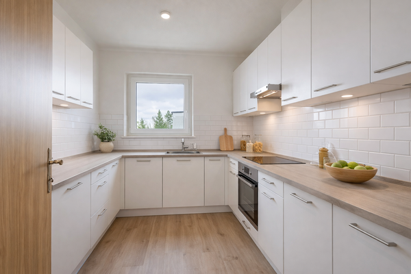 Visualisierung eines möglichen sanierten Zustands der Küche