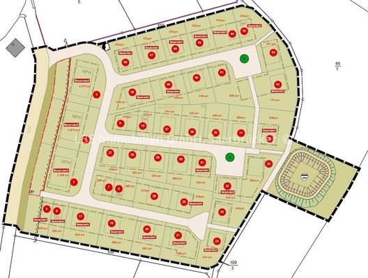 Lageplan mit Reservierungen