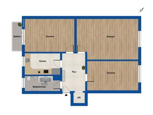 Grundriss 3. Obergeschoss