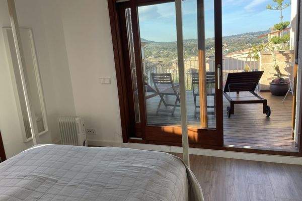 Hauptschlafzimmer mit privater Terrasse