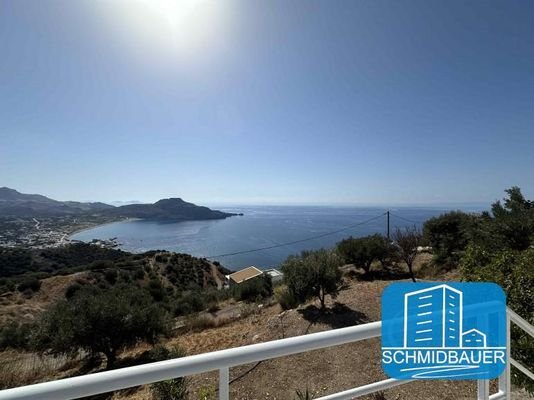 Kreta, Plakias: Villa mit spektakulärem Meerblick im Süden zu verkaufen
