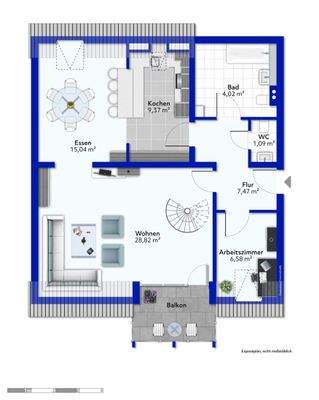 Grundriss 1. Dachgeschoss