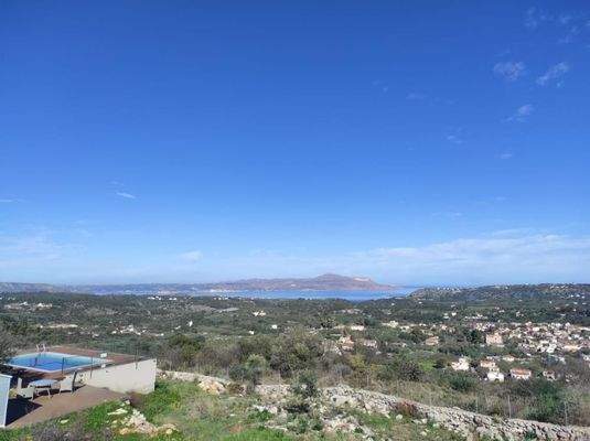 Kreta, Gavalochori: Grundstück mit unbegrenztem Panoramablick auf das Meer zu verkaufen