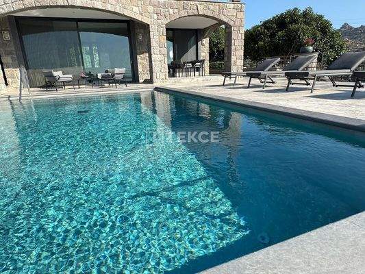 Shell & Core Villa with Marina Views in Bodrum Yalıkavak