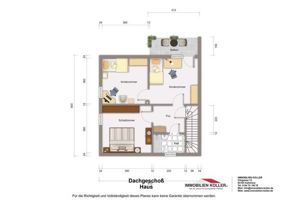 Grundrissplan DG Haus