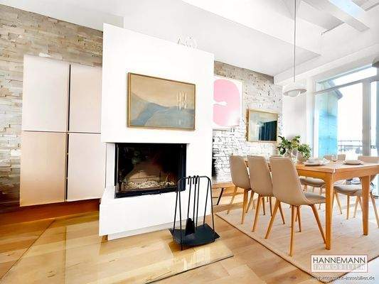 VISUALISIERUNG Kamin im Wohnbereich
