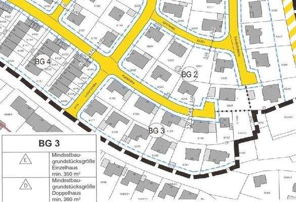Bebauungsplan Detailkarte