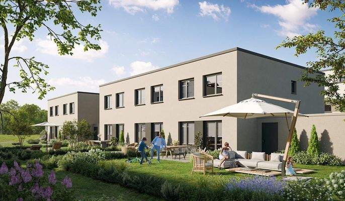 Energieeffiziente Reihenhäuser mit eigener Garage 