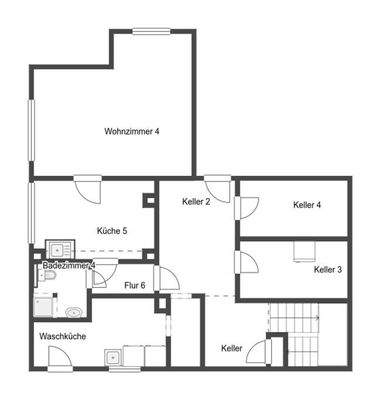 Grundriss Skizze  UG