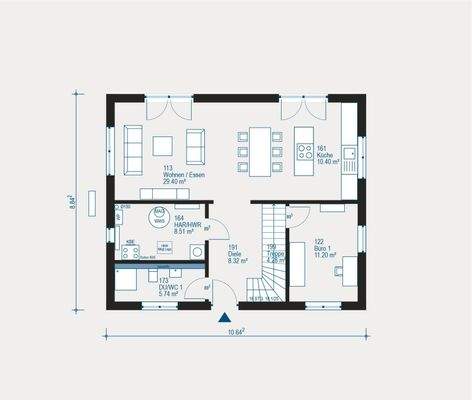 Grundriss Beipiel EG