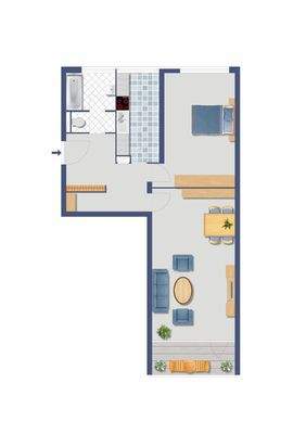 Visualisierter Grundriss