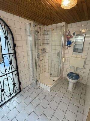 Weitere Dusche im Keller