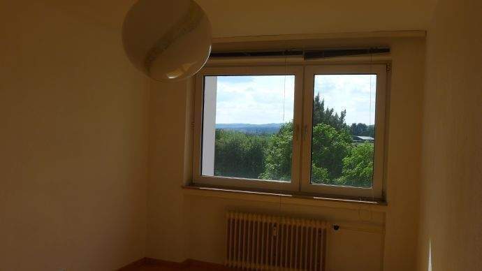 Blick nach draußen vom Schlafzimmer aus