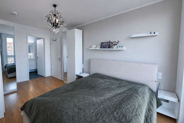 Schlafzimmer mit Bad en Suite