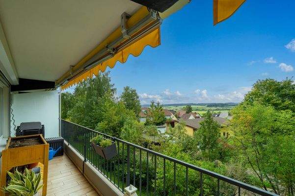 Weitblick vom Süd-West Balkon