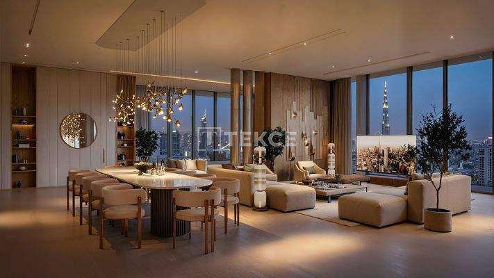 Apartments in 110 Storey Downtown Residences Tower in Business Bay