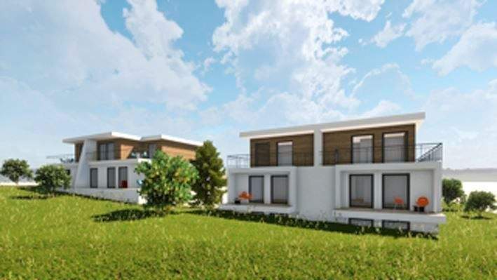 Ansicht der geplanten Bebauung