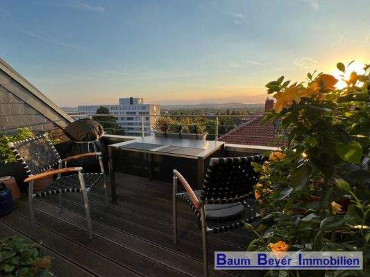 Loggia mit Blick über Göttingen