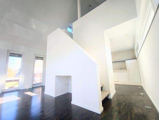 Ansicht Wohnzimmer Treppe