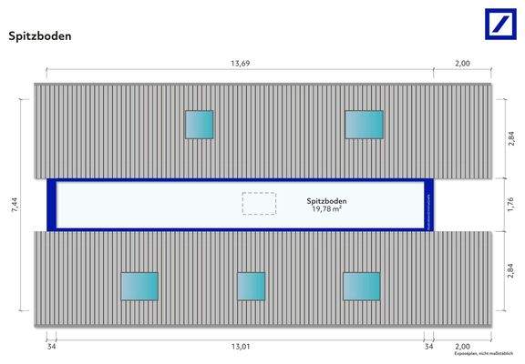 Grundriss Spitzboden