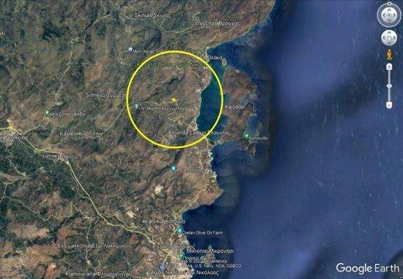 Kreta, Kato Pine: Großes Baugrundstück mit Meerblick nahe Elounda zum Verkauf