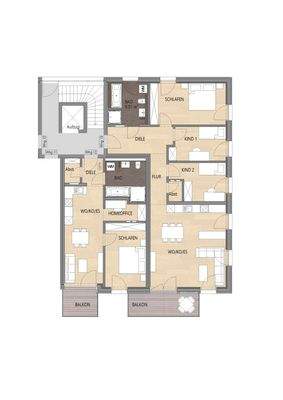 Grundriss Wohnung 12+13