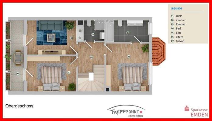 Grundriss Obergeschoss