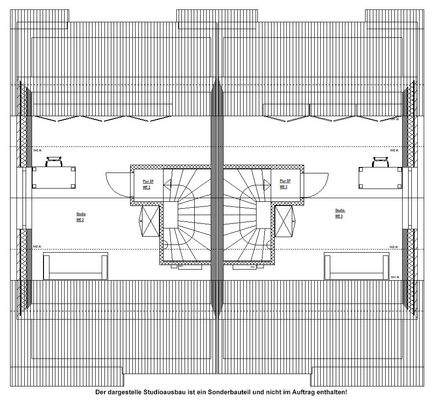 Grundrissentwurf Studio (Sonderbauteil)