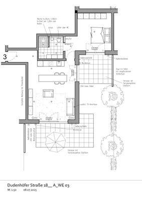 WE3 – 62,21 m² | EG | 2 Zimmer mit Gartenanteil
