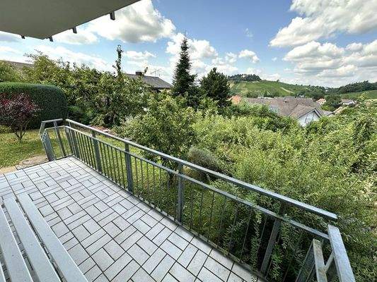Balkon mit Zugang zum Garten