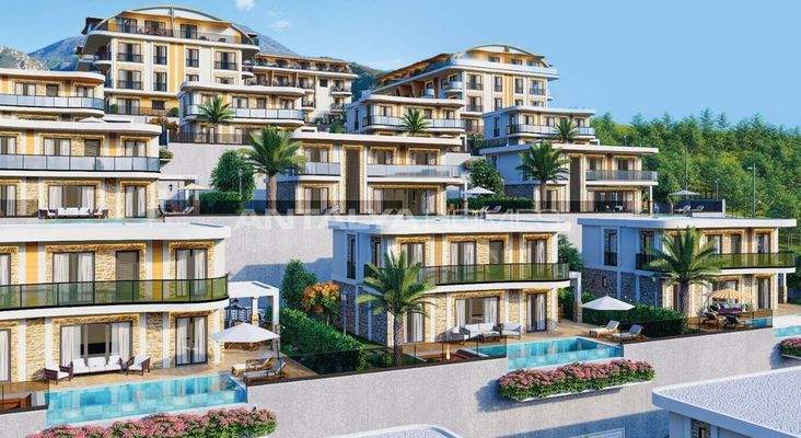 Sea View Houses with Smart Home Systems in Alanya Kargıcak