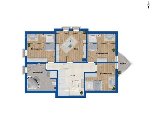 Grundriss Obergeschoss