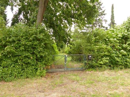 Zufahrt zum Grundstück