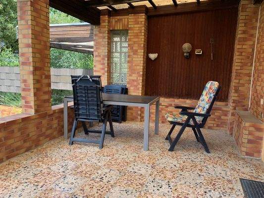 Überdachte Terrasse