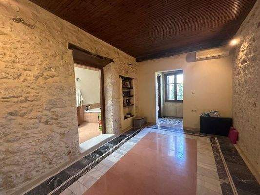 Kreta, Rethymno: Historisches Steinhaus mit privatem Garten in der Altstadt zu verkaufen