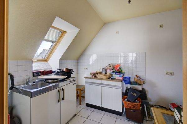 Küche im Dachgeschoss
