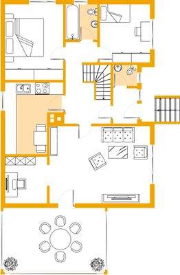 Erdgeschoss Wohnhaus