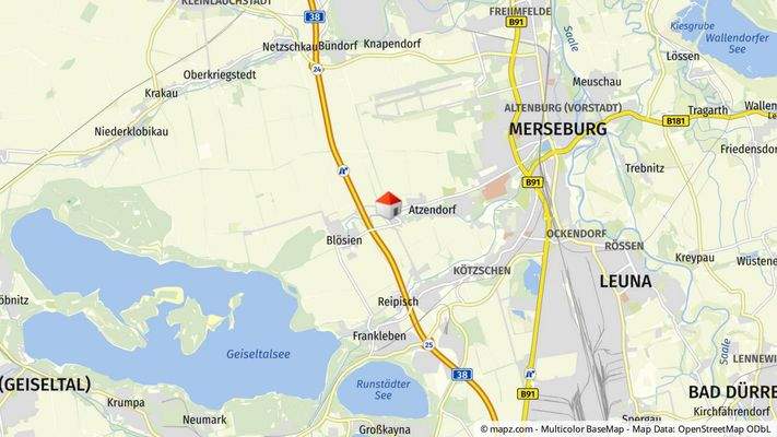 Geolyzer Kartenausschnitt