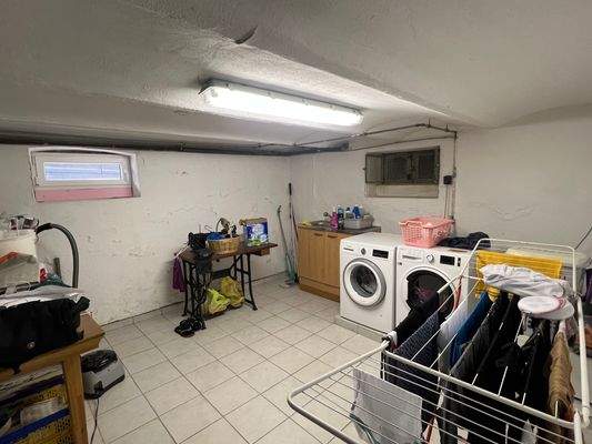 Waschraum im Kellergeschoß