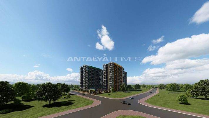 Apartments in a Complex with Aquapark in Mersin Çeşmeli