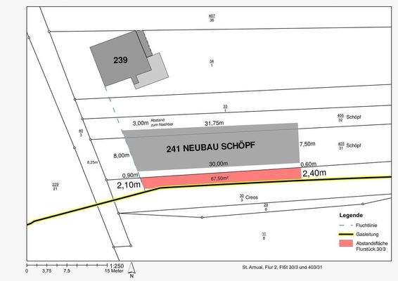 Abstandsflächenbaulast Nachbargrundstück