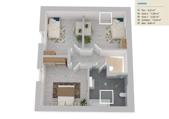 WE 1 Grundriss Obergeschoss