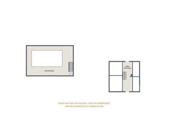 Grundriss Schwimmbad + Keller