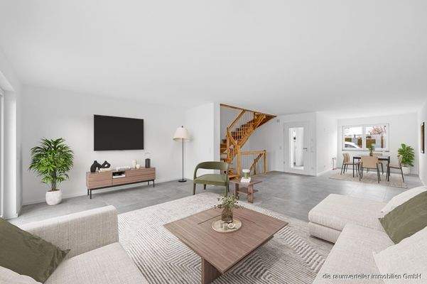 Muster-Wohn- und Essbereich