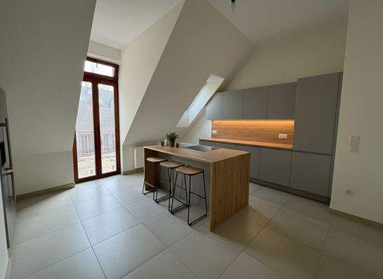 Küche mit Einrichtungsbeispiel