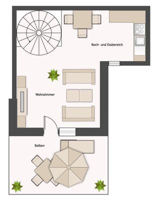 Grundriss 2. Ebene