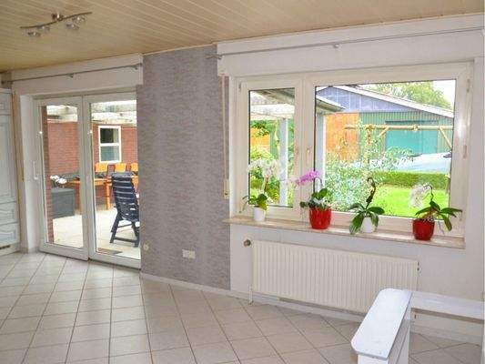 Blick auf die Terasse