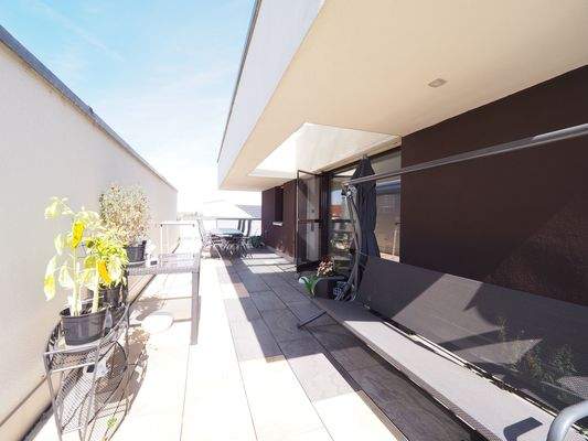 Dachterrasse Richtung Hauptstrasse